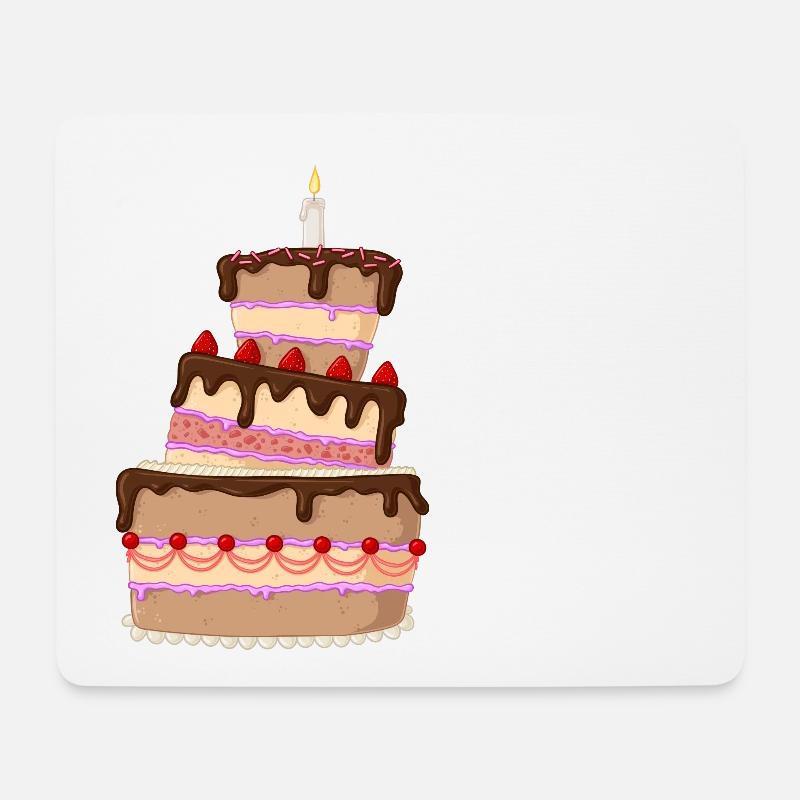 Leckere Comic Torte - Mousepad (Querformat) - Weiß