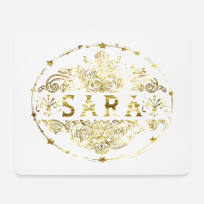 Sara - Mousepad (Querformat) - Weiß