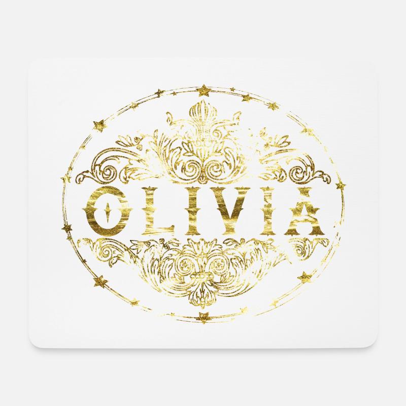 Olivia - Mousepad (Querformat) - Weiß
