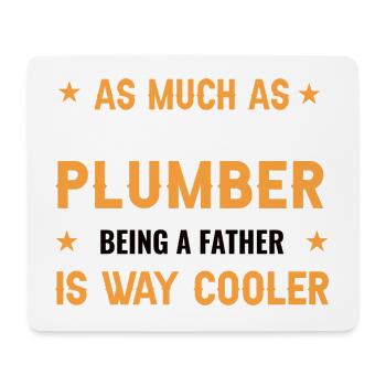 Humorous Dad Plumber Design - Mouse Pad (horizontal) - white - Front