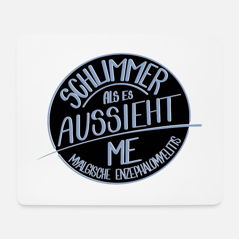 Schlimmer als es aussieht, ME - Mousepad (Querformat) - Weiß