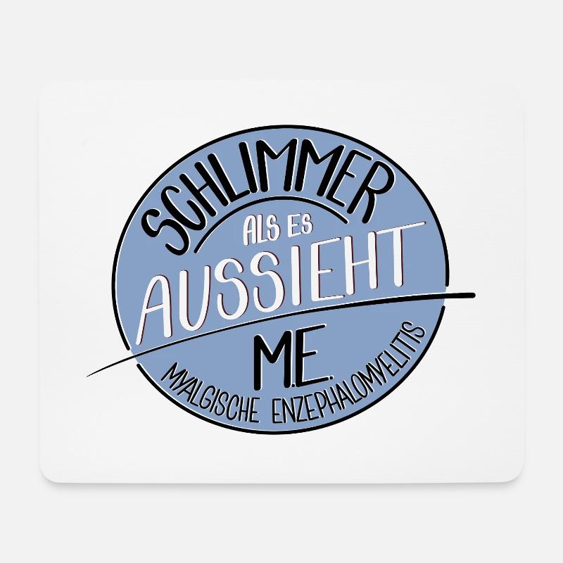 Schlimmer als es aussieht, ME - Mousepad (Querformat) - Weiß