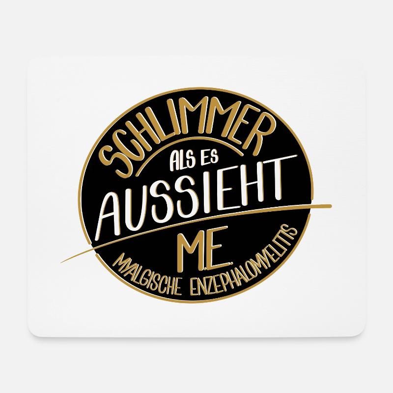 Schlimmer als es aussieht, ME  - Mousepad (Querformat) - Weiß