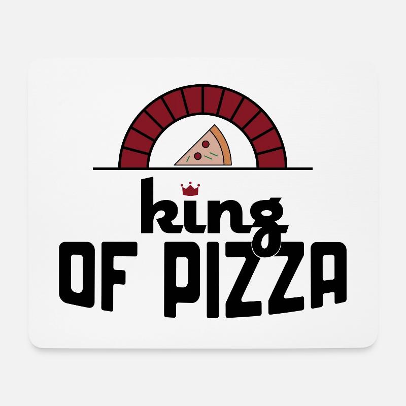 Pizza - Tapis de souris (format paysage) - blanc