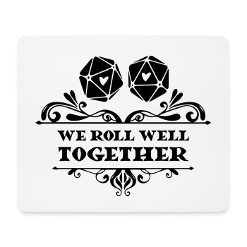 Romantic design for tabletop role players - Mouse Pad (horizontal) - white - Front
