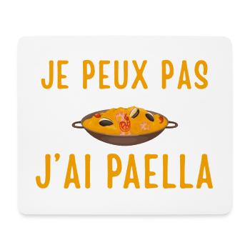 je peux pas jai paella - Tapis de souris (format paysage) - blanc - Devant