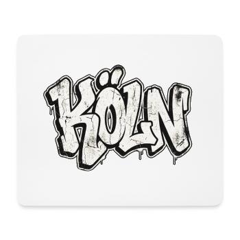 Cologne Graffiti Hip Hop - Mouse Pad (horizontal) - white - Front