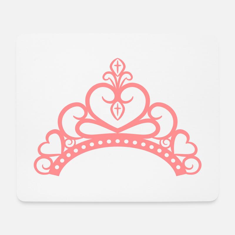 Elegante Prinzessin Tiara - Mousepad (Querformat) - Weiß