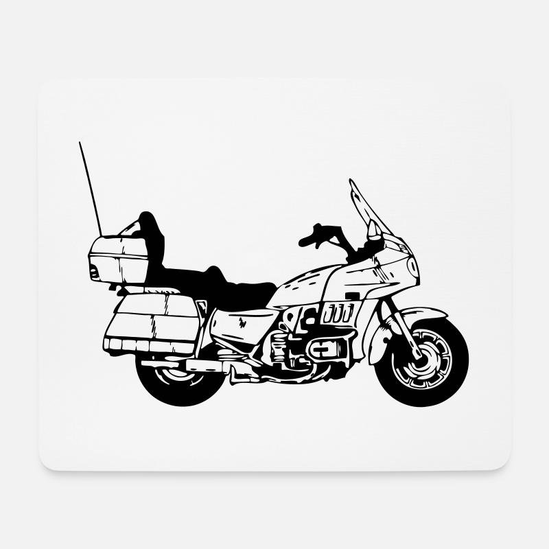 Motorrad , Goldwing , Chopper Kult (25) - Mousepad (Querformat) - Weiß