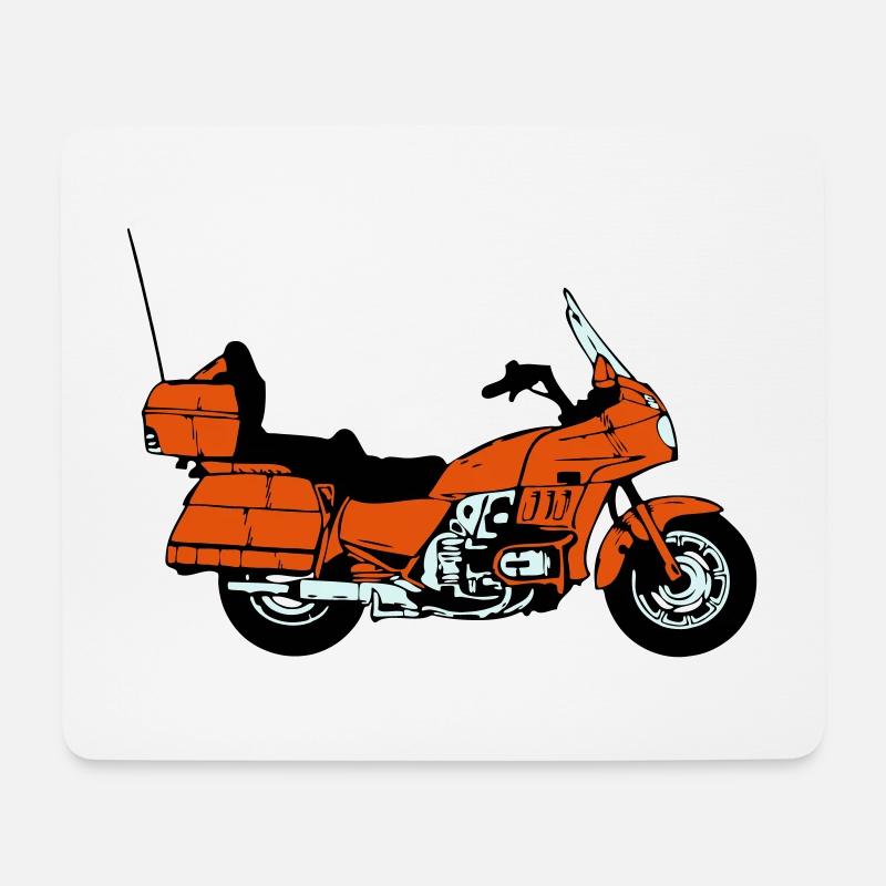 Motorrad , Goldwing , Chopper , Kult(25) - Mousepad (Querformat) - Weiß