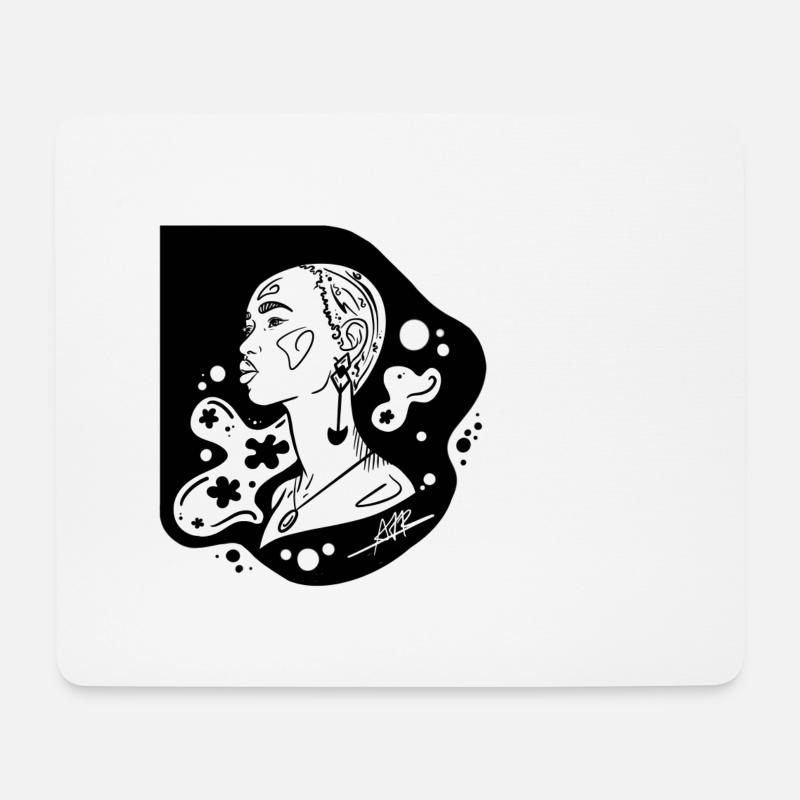 Sie - Mousepad (Querformat) - Weiß