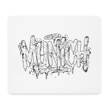 Munich Graffiti Hip_Hop - Mousepad (Querformat) - Weiß - Vorne