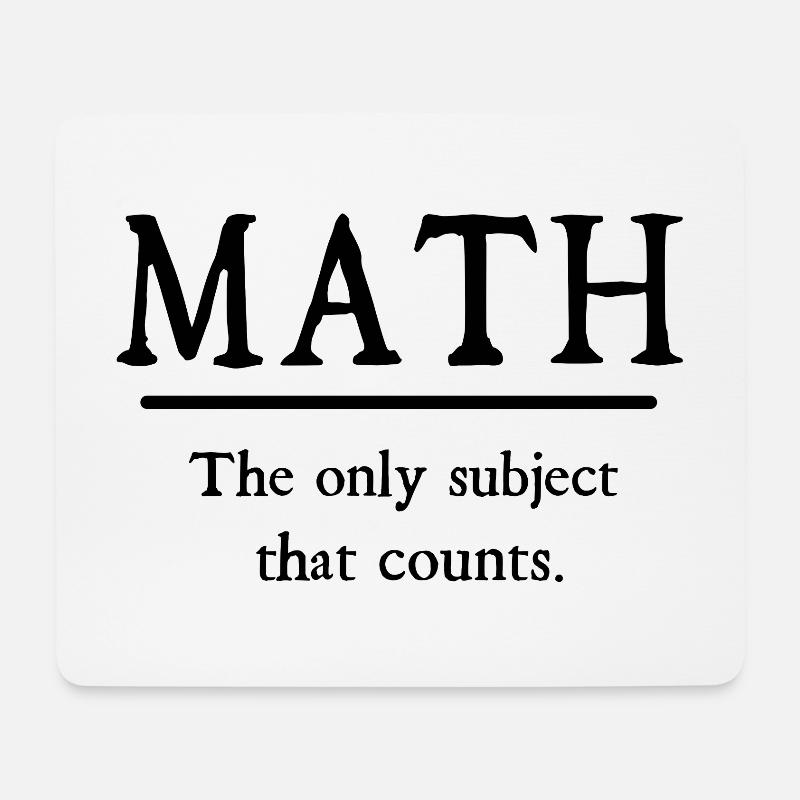 Mathematik - Mousepad (Querformat) - Weiß
