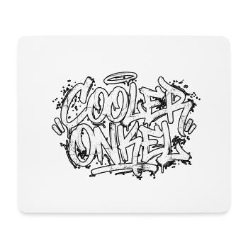 Cooler Onkel Handschrift Graffiti - Mousepad (Querformat) - Weiß - Vorne