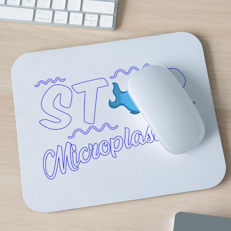 Stop Microplastic - Stops microplastic Mouse Pad (horizontal)