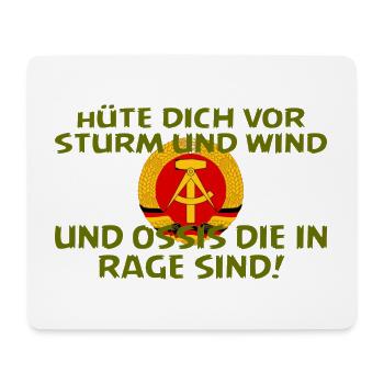 SSW27 OSSIS IN RAGE - Mousepad (Querformat) - Weiß - Vorne