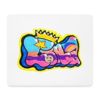 LINA GRAFFITI-NAME FÜR KIND - Mousepad (Querformat) - Weiß - Vorne