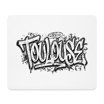 Toulouse Graffiti Hip Hop - Tapis de souris (format paysage) - blanc - Devant