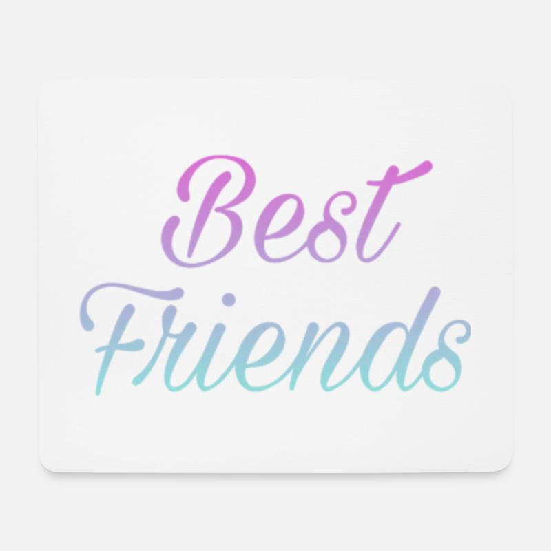 Best friend - bester Freund - Mousepad (Querformat) - Weiß