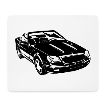 SLK Roadster Cabrio (25) - Mousepad (Querformat) - Weiß - Vorne