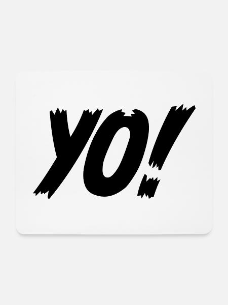 YO! - Mouse Pad (horizontal) - white