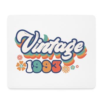 1993 Anniversaire Vintage - Tapis de souris (format paysage) - blanc - Devant