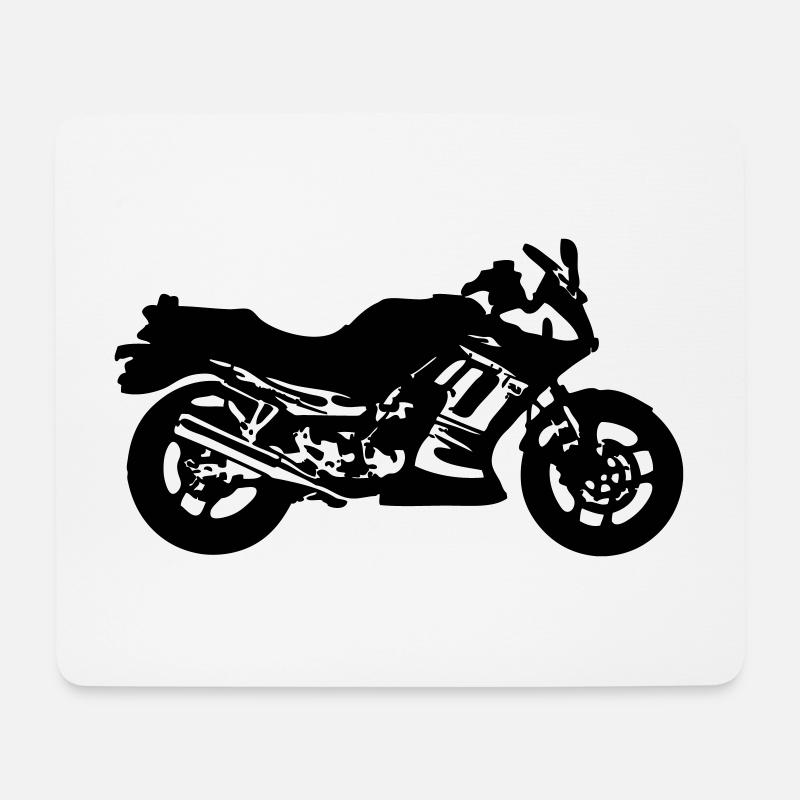 Motorrad , Ninja , Japan , Rennmaschine , (25) - Mousepad (Querformat) - Weiß