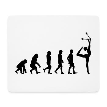 Rhythmic Gymnastics Clubs Gymnast Evolution Funny - Mouse Pad (horizontal) - white - Front