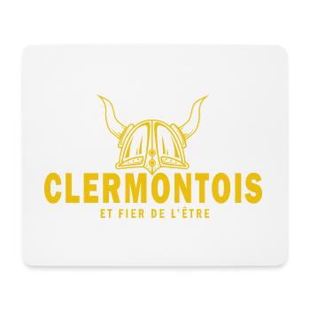 clermont clermontois fier de l'être rugby ville - Tapis de souris (format paysage) - blanc - Devant