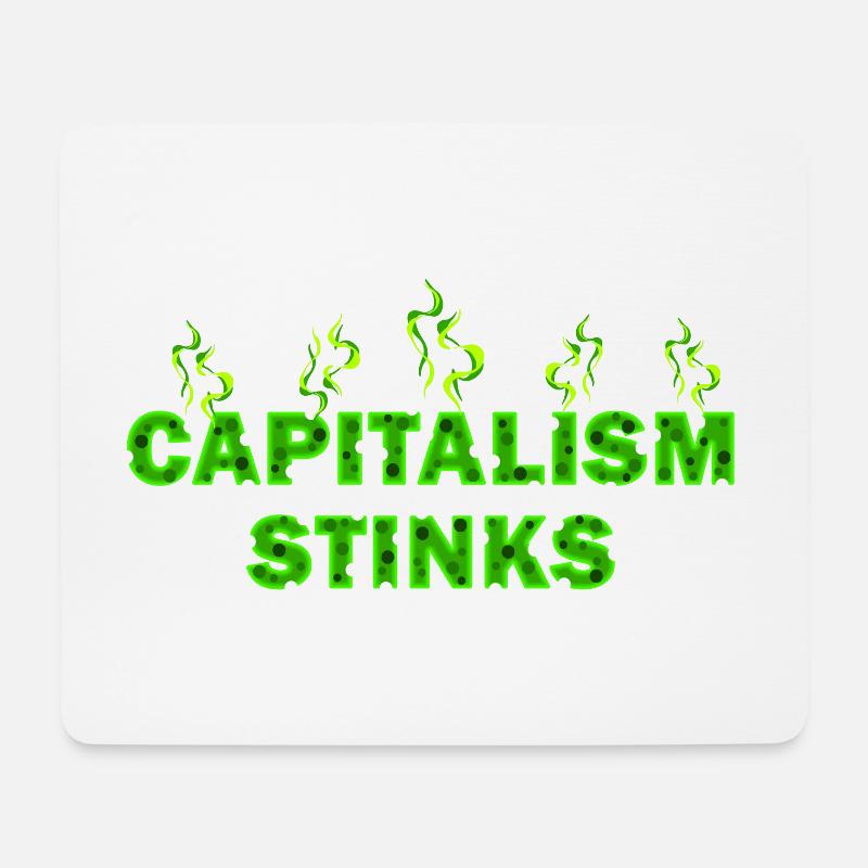 Le capitalisme pue - Tapis de souris (format paysage) - blanc
