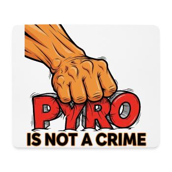 Pyro Statement Shirt – Dein Feuerwerk ist Kunst! - Mousepad (Querformat) - Weiß - Vorne