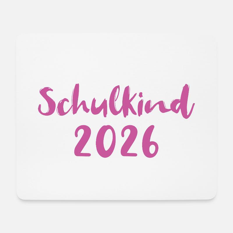 Schulkind 2026 - Mousepad (Querformat) - Weiß