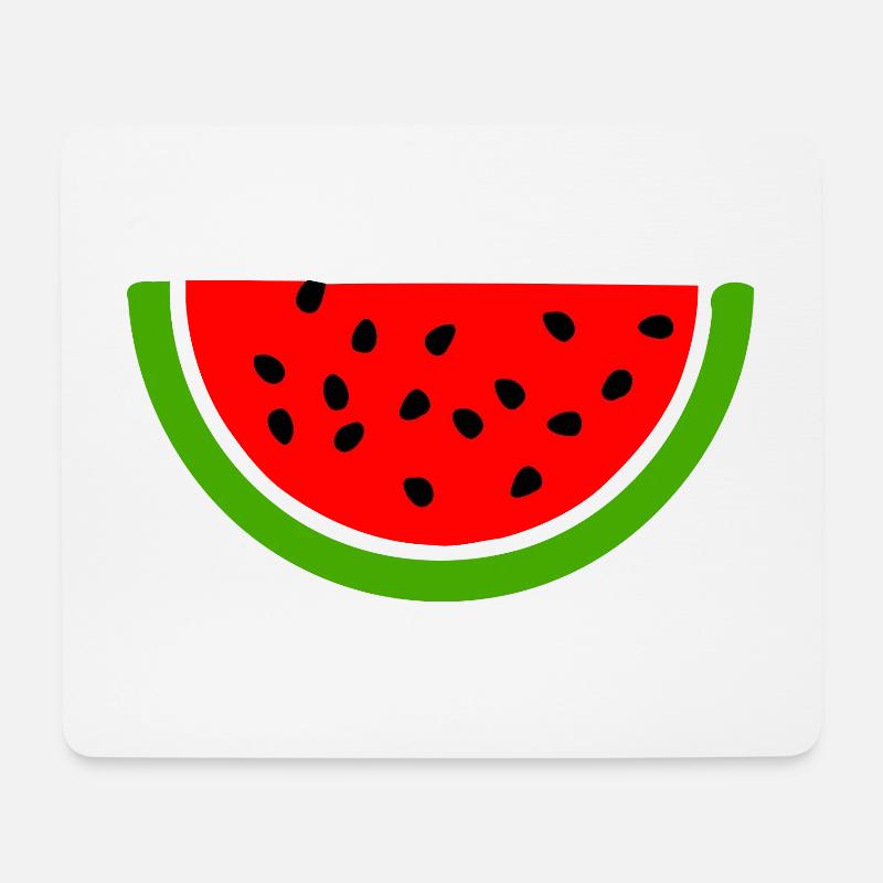 Wassermelone - Mousepad (Querformat) - Weiß