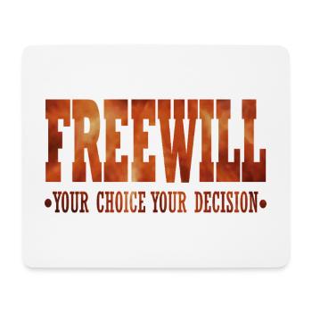 FreeWill - Mouse Pad (horizontal) - white - Front