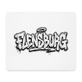 Flensburg Graffiti Oldschool Hip Hop - Tapis de souris (format paysage) - blanc - Devant