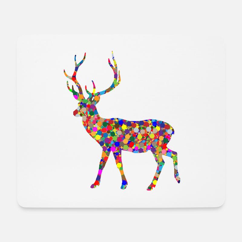 deer - Mouse Pad (horizontal) - white