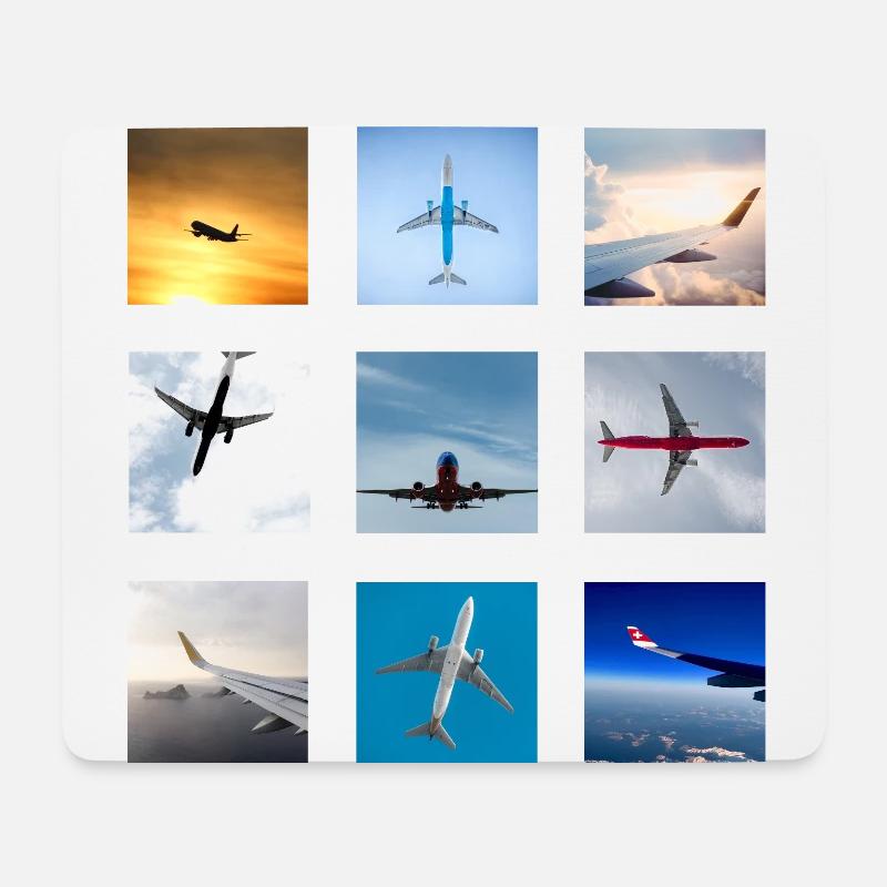 Flugzeuge verursachen Reisefieber - Mousepad (Querformat) - Weiß