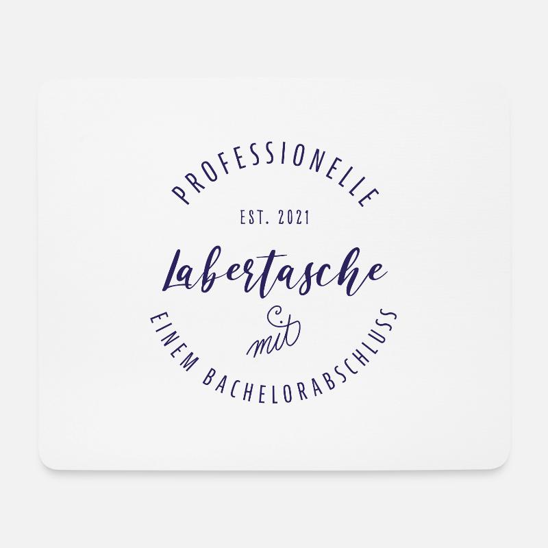 Professionelle Labertasche mit Bachelorabschluss - Mousepad (Querformat) - Weiß