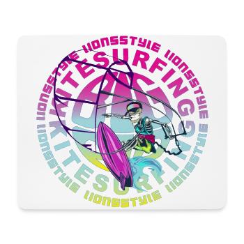 kitesurf - Tapis de souris (format paysage) - blanc - Devant