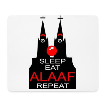 Kölsch de Cologne Cathédrale Kölle Alaaf Rhing nez carnaval - Tapis de souris (format paysage) - blanc - Devant