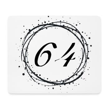 64 - Tapis de souris (format paysage) - blanc - Devant