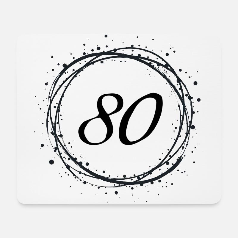 80 - Mousepad (Querformat) - Weiß