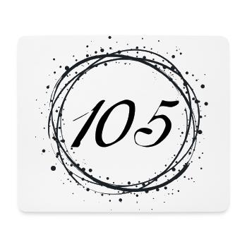 105 - Tapis de souris (format paysage) - blanc - Devant