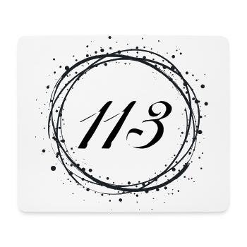 113 - Tapis de souris (format paysage) - blanc - Devant