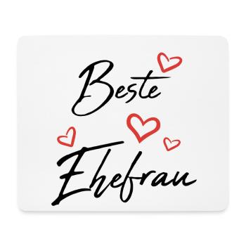 Beste Ehefrau - Mousepad (Querformat) - Weiß - Vorne
