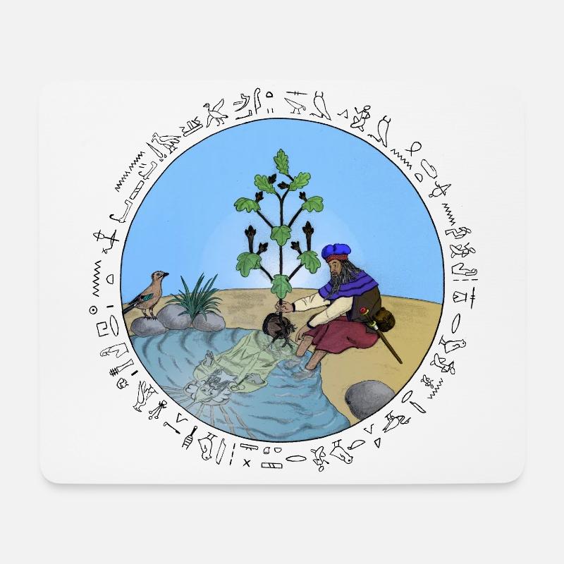 Erkenntnis, schwarze Schrift - Mousepad (Querformat) - Weiß