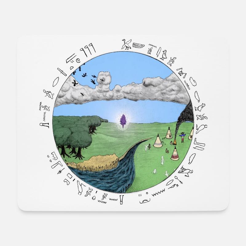 Congestion, black font - Mouse Pad (horizontal) - white