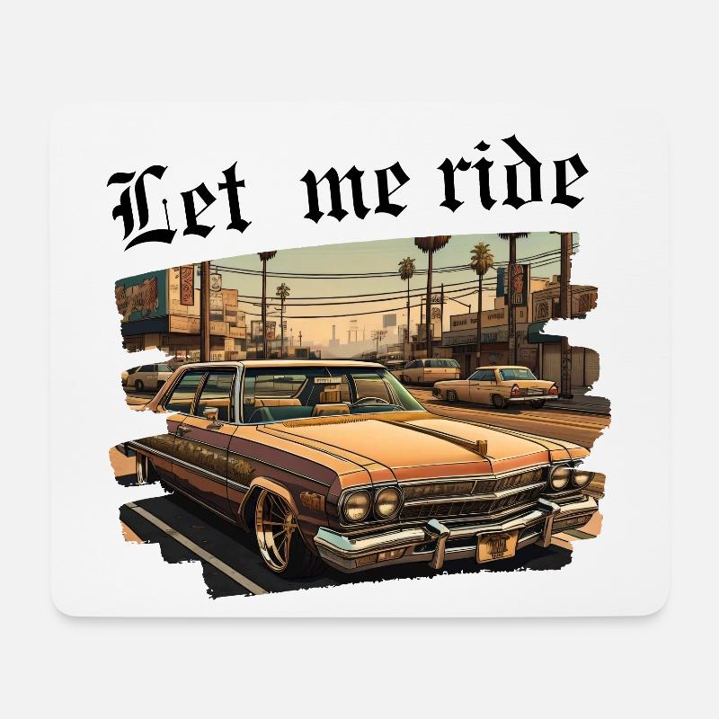Lass mich reiten - Mousepad (Querformat) - Weiß