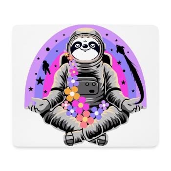 Paresseux, paresseux en tant qu’astronaute - Tapis de souris (format paysage) - blanc - Devant