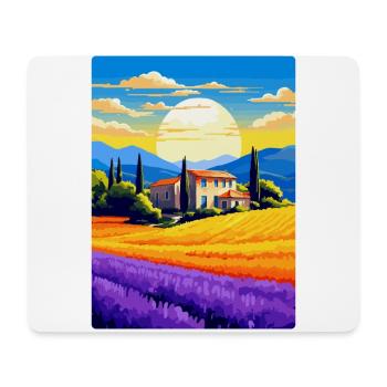 Provence Frankreich Vintage Reiseplakat Souvenir WPA - Mousepad (Querformat) - Weiß - Vorne